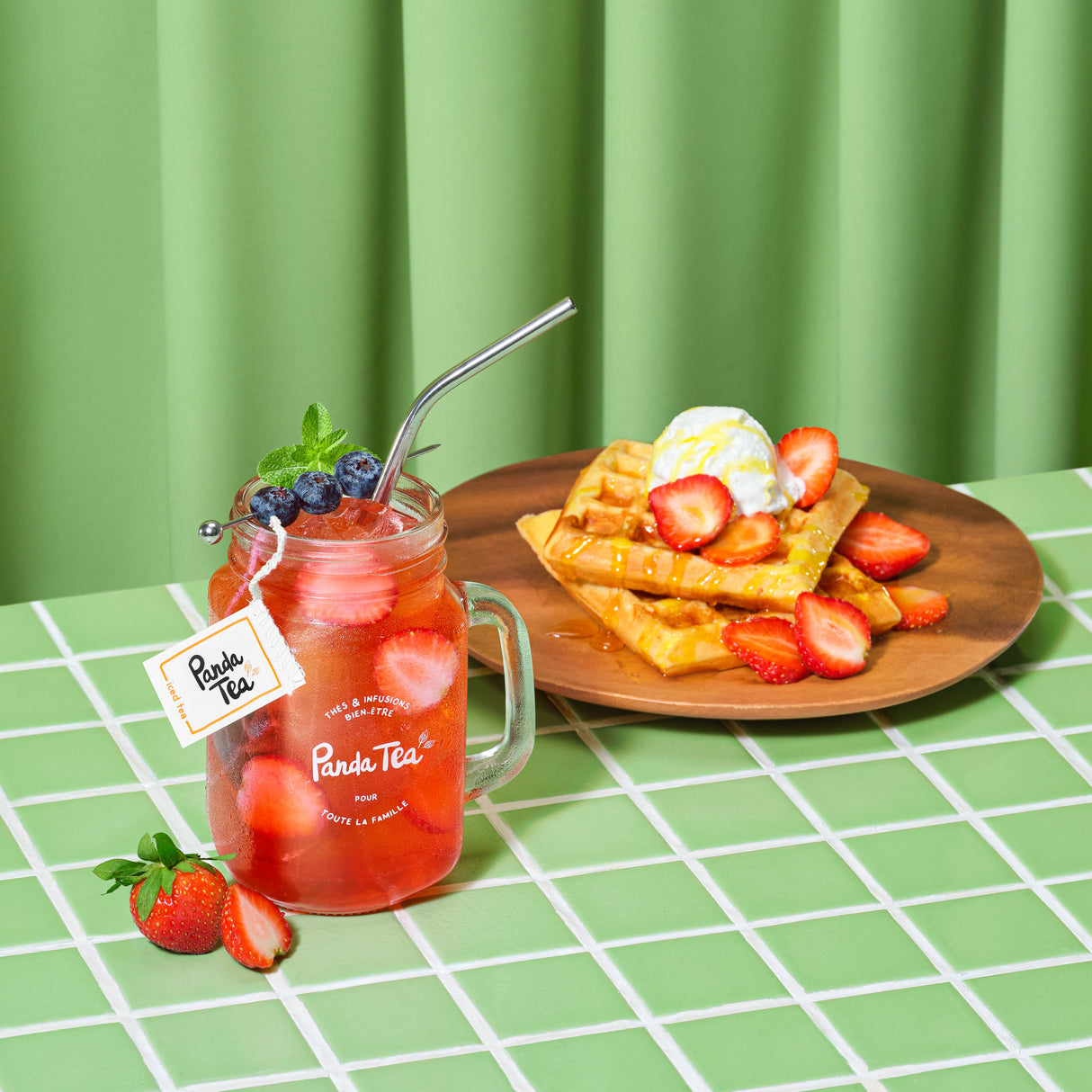 Tasse Mason Jar avec Couvercle - 450 mL