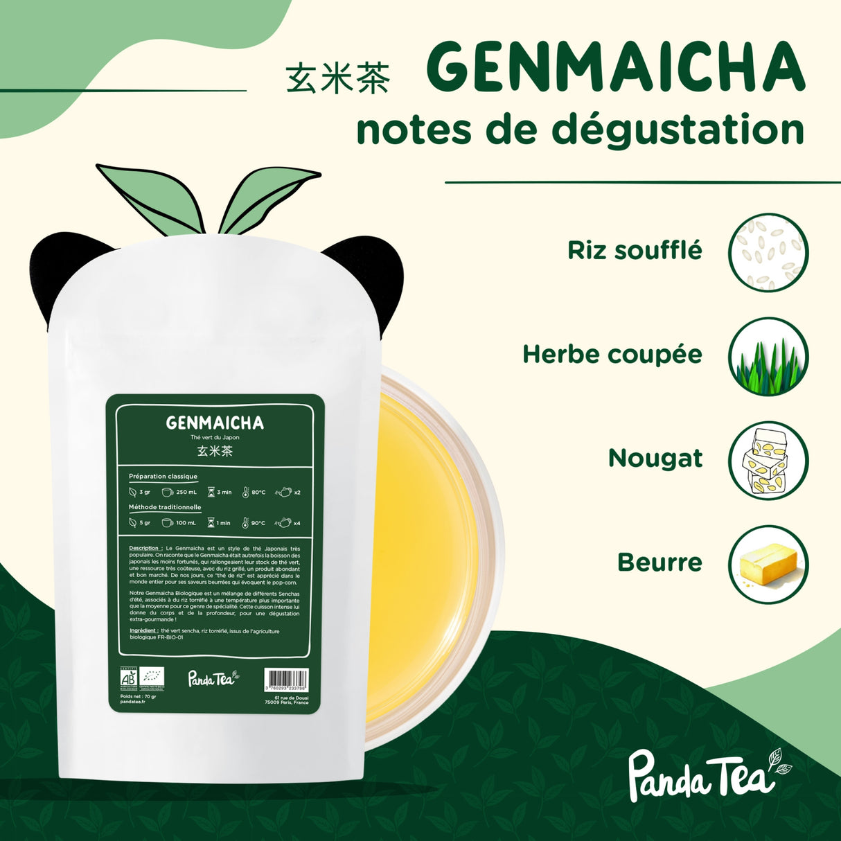 Genmaicha Bio & Boîte Washi n°1