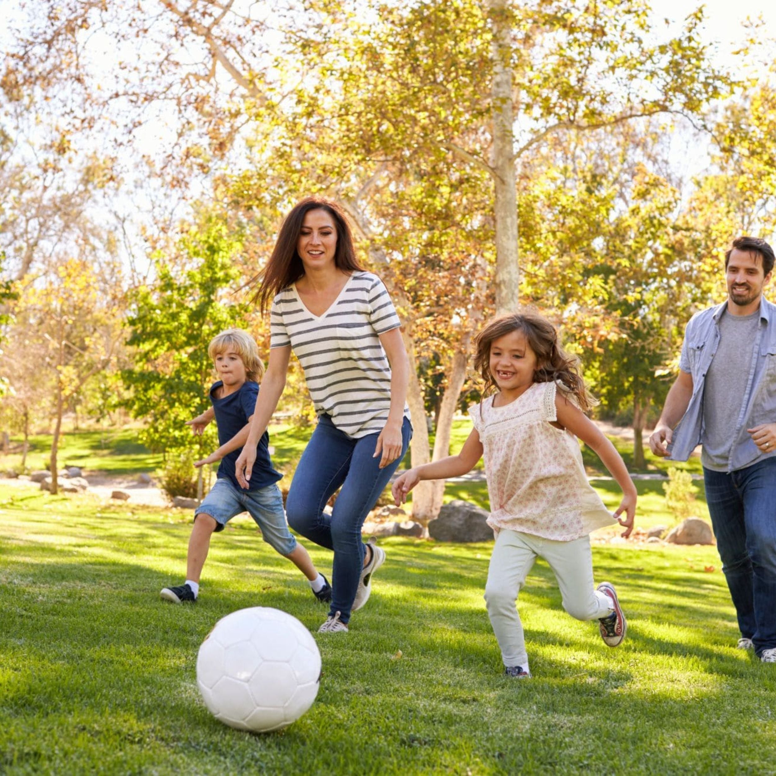 Routine sportive en famille