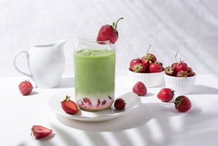Matcha fraise, le latte fruité et gourmand