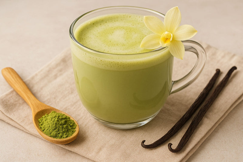 Matcha vanille, le latte délicat et réconfortant