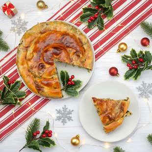 Tourte de Noël végétarienne : généreuse et 100 % festive