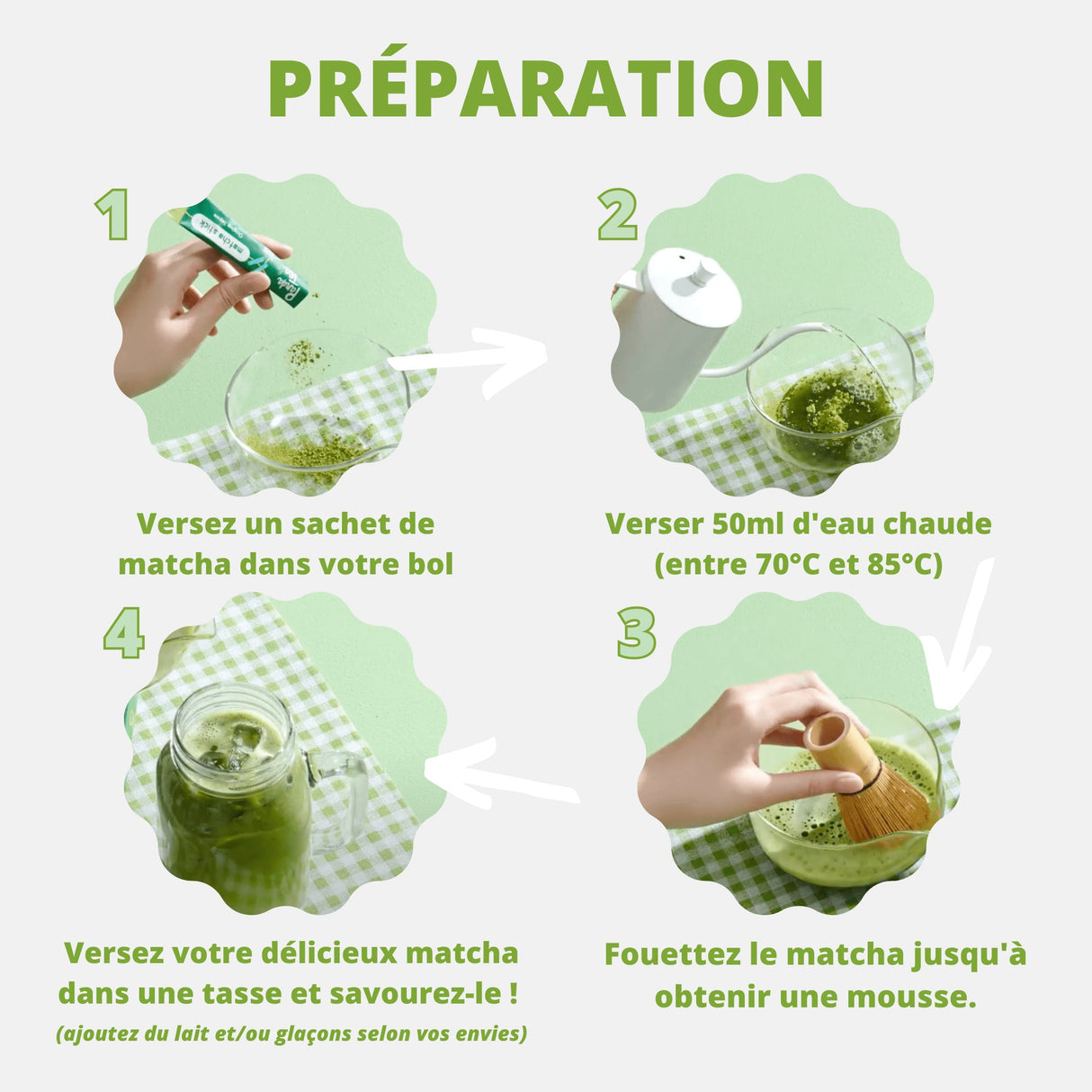 Thé Matcha Cérémonie Bio en Sticks