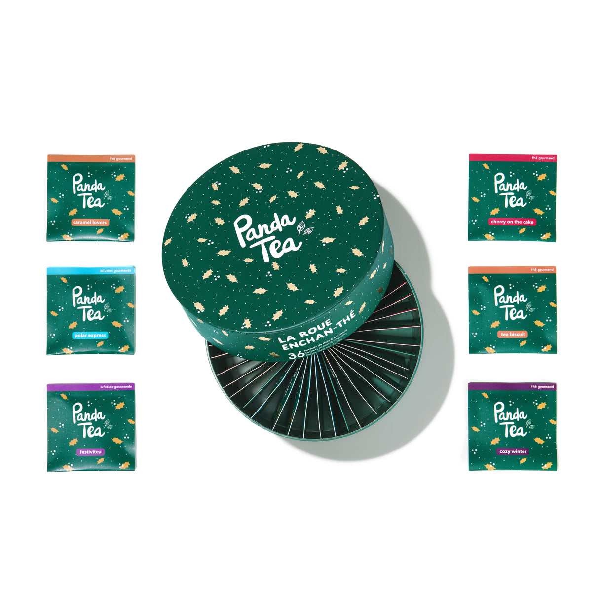 Coffret Thés de Noël : Roue Enchan-thé 36 sachets - Noël 2024
