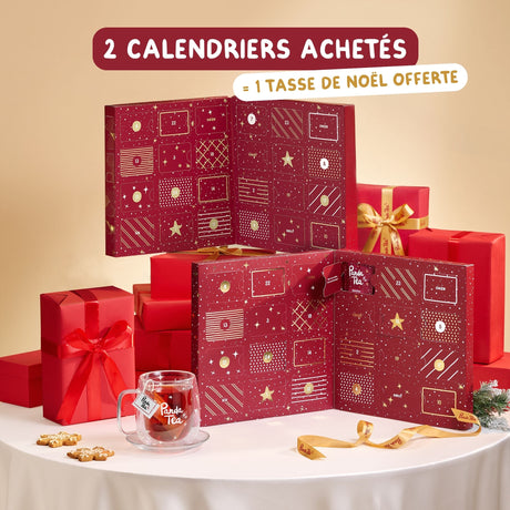 2 Calendriers de l'Avent avec Tasse de Noël Offerte