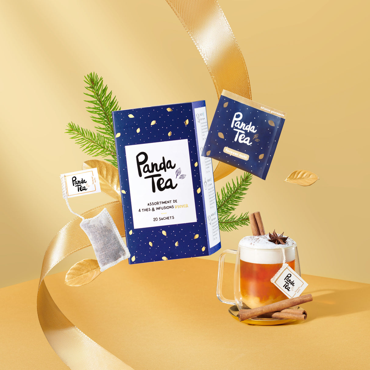 YOGI TEA Coffret Cadeaux Noël avec une Tasse de Collection et deux boites  de tisane