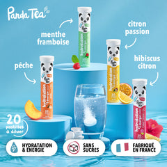 Pack Complet - Pastilles Hydratation & Énergie : Pêche, Menthe-Framboise, Citron-Passion et Hibiscus-Citron