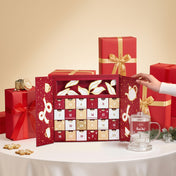 Calendrier 24 boites de thés et infusions en vrac & Infuseur en Verre