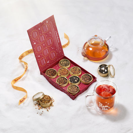 Coffret Enchan-thé - 8 boîtes de thés et infusions de Noël en vrac