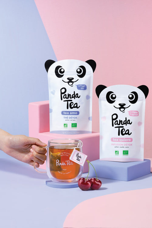 Tasse en verre à double paroi - Panda Tea