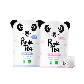 PANDA TEA - Lot de 5 Boites de 28 Sachets de thé Minceur