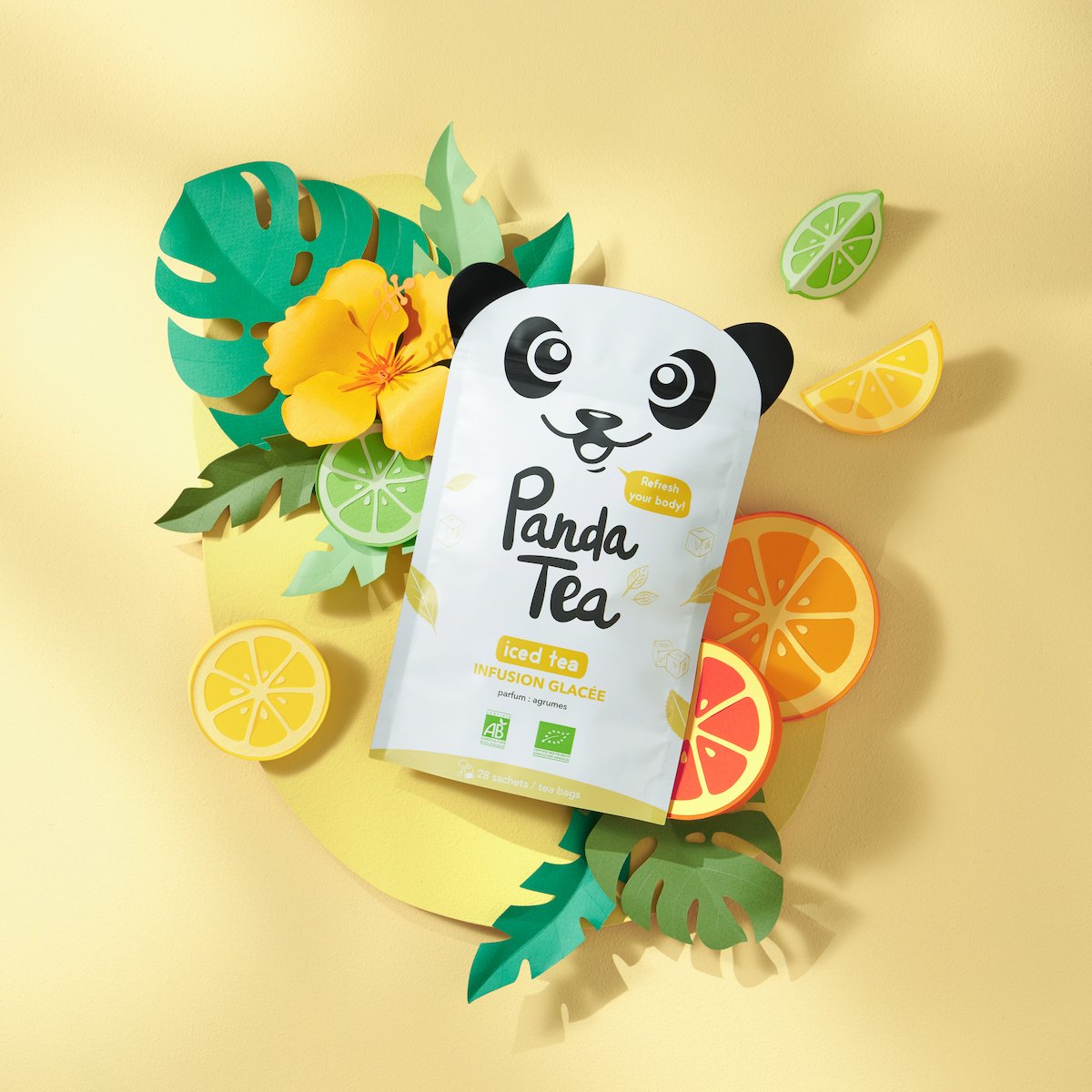 Panda Tea Iced Tea Pêche, 28 sachets