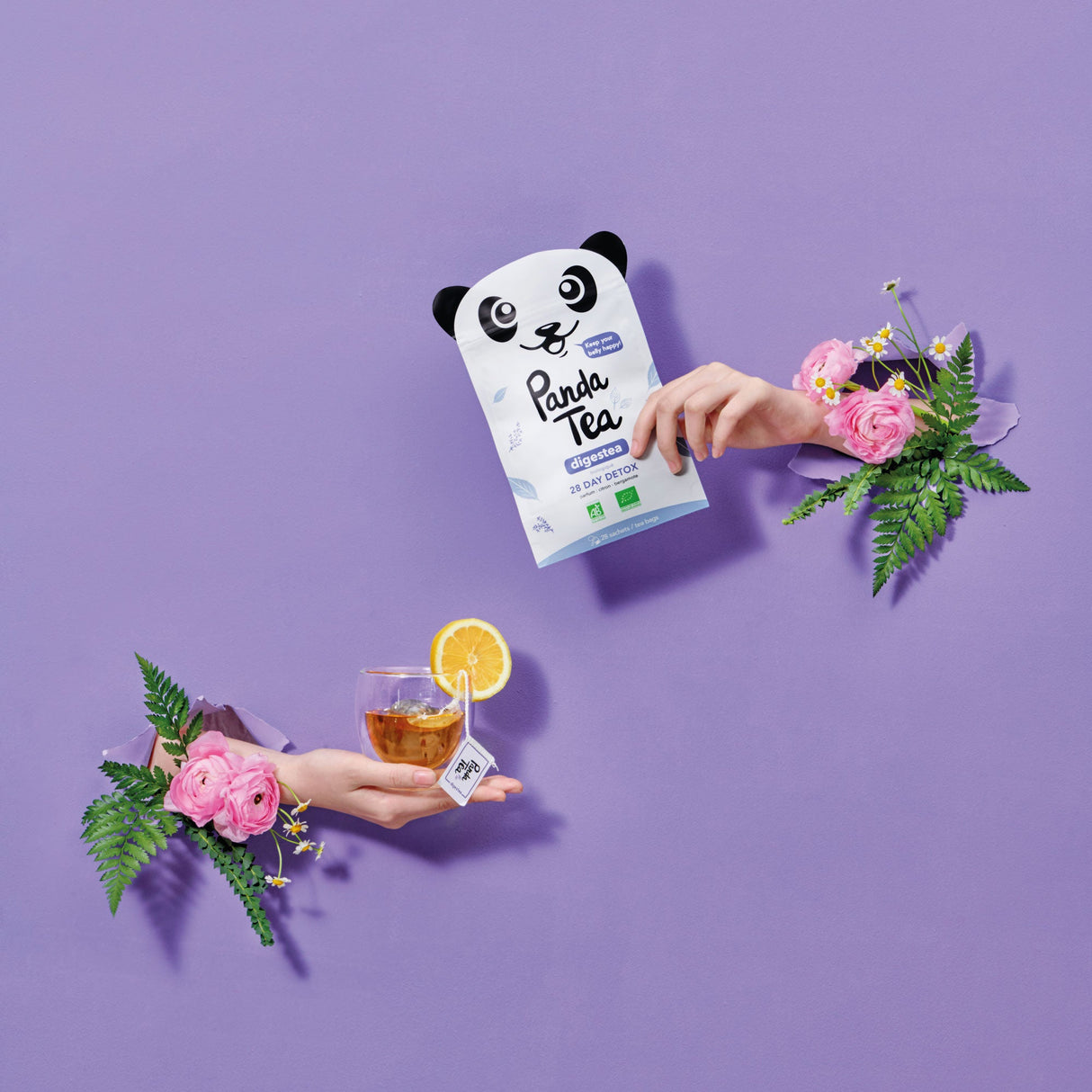 Panda Tea - Thé et Infusion Detox Cure Minceur Bio - 56 Sachets