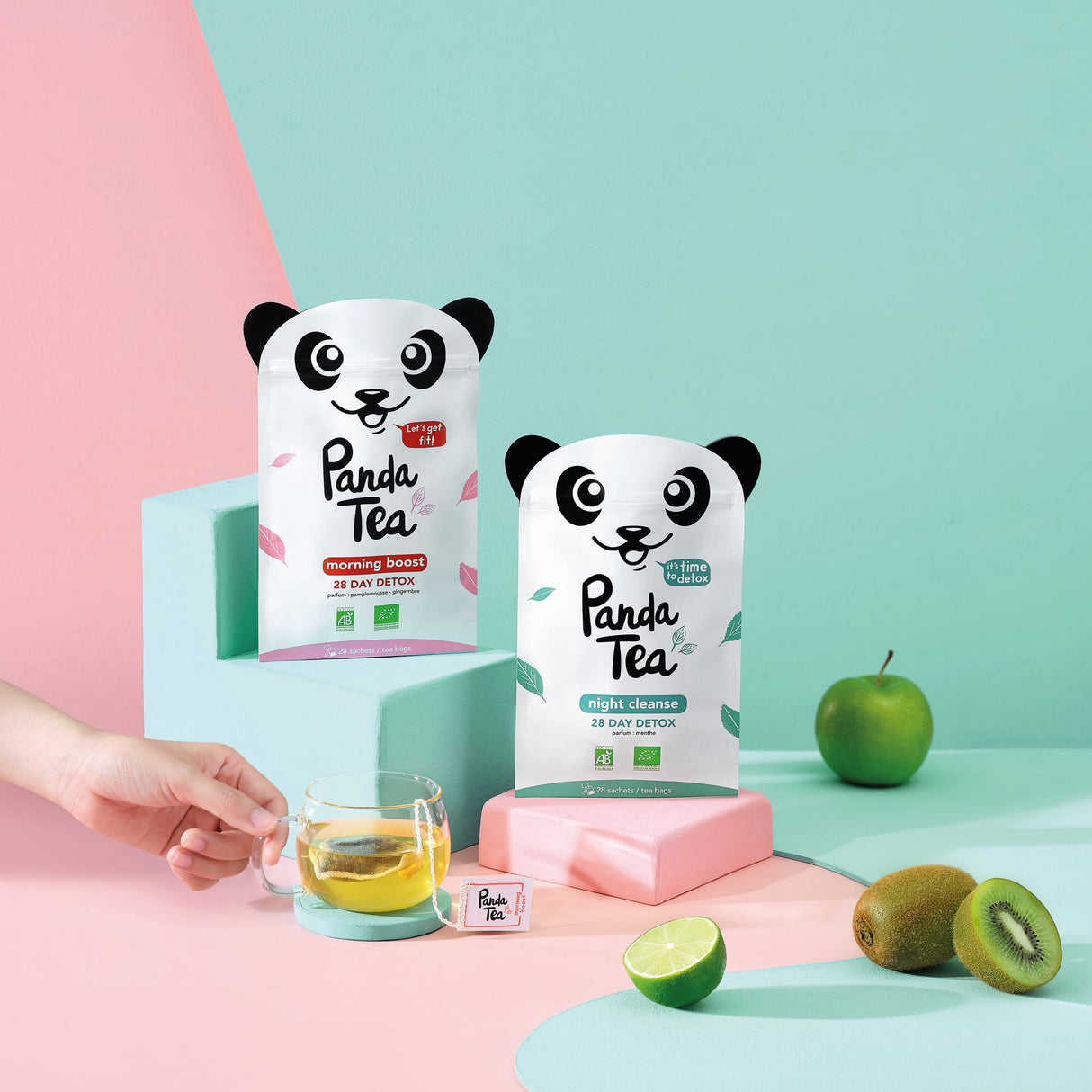 Panda Tea - Thé et Infusion Detox Cure Minceur Bio - 56 Sachets/Infusettes  Coton - Challenge 28 jours - Certifié Biologique - Cdiscount Santé - Mieux  vivre