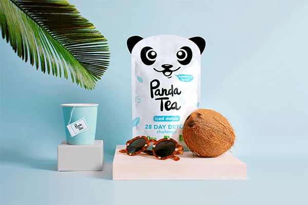 Panda Tea iced tea detox - Mango 28 bags